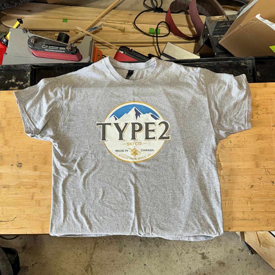 Type2 Brew Neck Tee - Gray