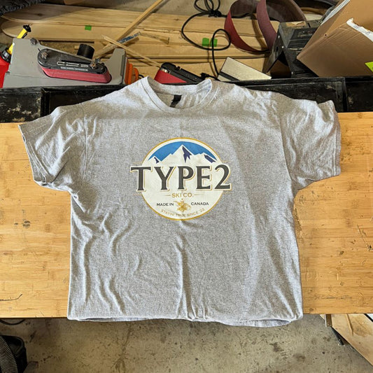Type2 Brew Neck Tee - Gray